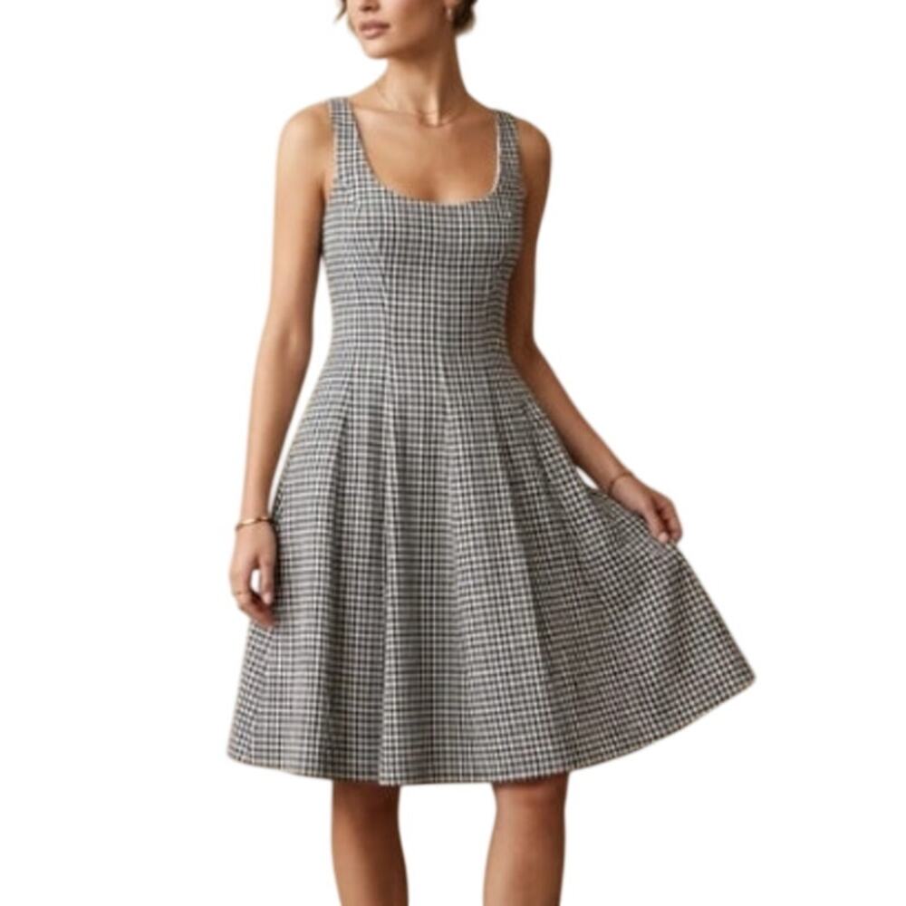 Bailey 44 Black White Gingham Mini Dress 4